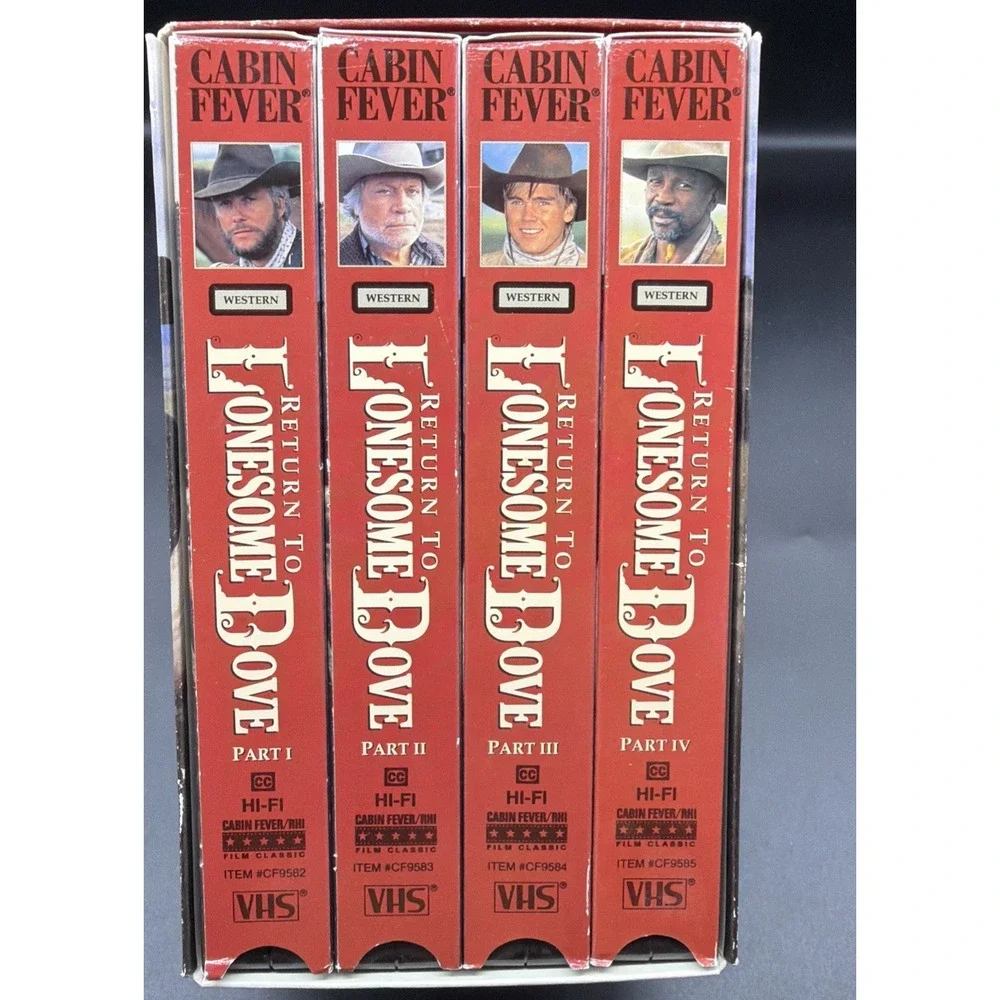 Return to Lonesome Dove VHS 4 Tape Set - Picture 3 of 3